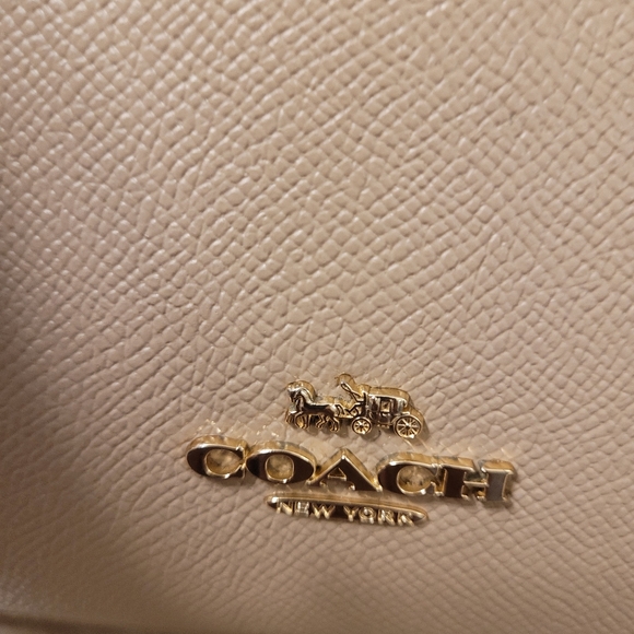 Coach Crossgrain Leather Katy Satchel 2553 With Matching Wallet EUC (Mauve) - Picture 7 of 16